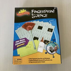 Fingerprint Science Kit FBI Sleuthing Police Investigation Detective Forensics